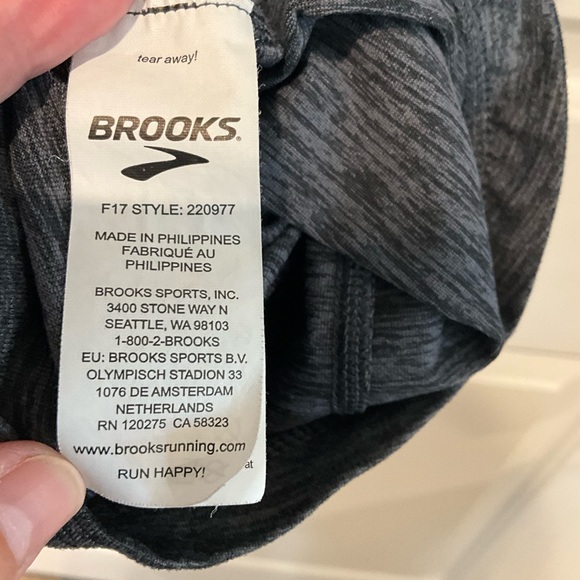 Brooks Run Happy 1/4 Zip Women's Large Pull Over Long Sleeve Thumb Hole Pocket - Picture 5 of 5